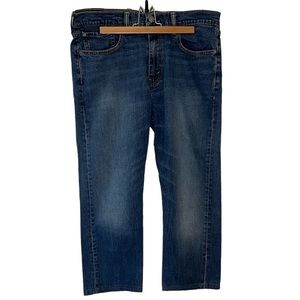 Levis mens 502 jeans denim 36 waist approx 23 1/2 inseam